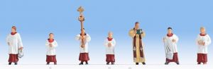 NOC15410 - 1 Prêtre avec 6 servants de messe