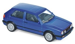 NOREV840064 - Voiture sportive VOLKSWAGEN Golf GTi G60 de 1990 de couleur bleue métallisée