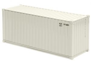 NZG875/13 - Container de couleur crème dimension 20 pieds
