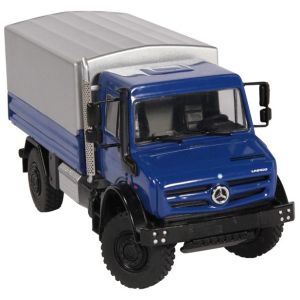 Camion porteur MERCEDES UNIMOG U5000 de couleur bleu