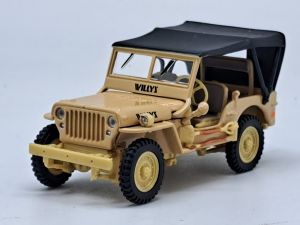 CAR91860 - Voiture militaire de couleur beige - JEEP Fermée Military