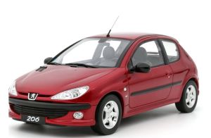 OT1039 - Voiture de 1999 couleur rouge – PEUGEOT 206 S16