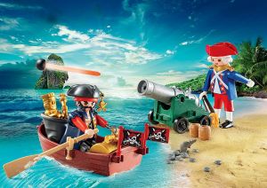 Jouet de Construction PLAYMOBIL - Pirate et Soldat