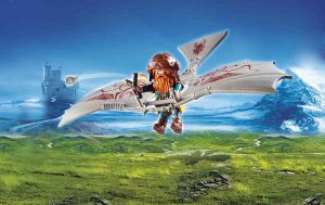 PLAY9342 - Jouet de construction PLAYMOBIL - Nain avec Deltaplane