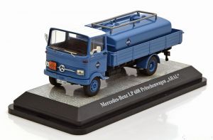 PRX12509 - Camion 4x2 porteur plateau MERCEDES BENZ LP608 avec une citerne ARAL