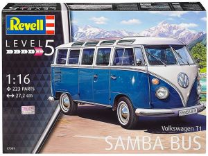 REV07009 - Mini bus VOLKSWAGEN type T1 Samba Bus en kit à peindre et à assembler peinture et colle non incluses