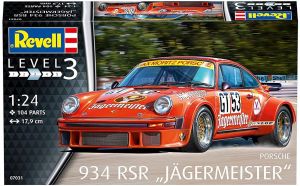 REV07031 - Voiture de courses PORSCHE 934 RSR aux couleurs Jagermeister en kit à peindre et à assembler peintures et colle non incluses