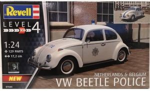 REV07666 - Voiture de police VOLKSWAGEN Beetle version Belgique ou Pays-Bas en kit à peindre et à assembler peinture et colle non incluses