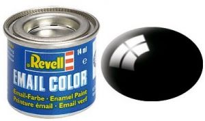 REV32107 - Pot de peinture émail de 14ml couleur noir brillant
