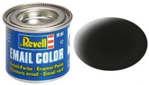 Pot de peinture émail de 14ml couleur noir mat