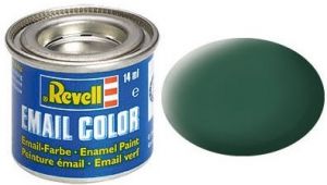 REV32139 - Pot de peinture émail de 14ml couleur vert foncé mat