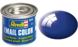 Pot de peinture émail de 14ml couleur bleu océan brillant