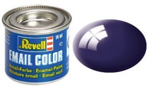 Pot de peinture émail de 14ml couleur bleu nuit brillant