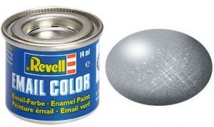 Pot de peinture émail de 14ml couleur gris acier métallique