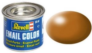 REV32382 - Pot de peinture émail de 14ml couleur brun ocre satiné