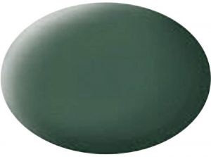 Pot de 18ml de peinture acrylique couleur vert foncé mat