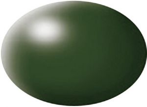Pot de 18ml de peinture acrylique couleur vert foncé satiné