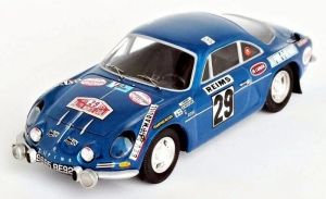 TRORRFR49 - Voiture du rallye de Monte Carlo 1972 pilotée par Jacques HENRY - Limitée par 150 pièces - RENAULT-ALPINE A110 #29