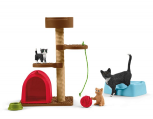 SHL42501 - Accessoires et Figurines de l'univers des animaux de la ferme - Aire de jeu pour chats