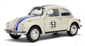 SOL1800505 - Voiture de couleur beige N°53 - VW Beetle 1303