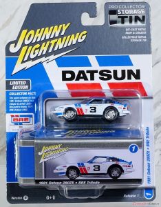 JLCT014-1B - Voiture sous blister de la série COLLECTOR TINS 2024 - DATSUN 280ZX -BRE Tribute #3 1981