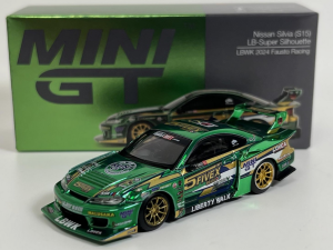 MGT00858-R - Voiture de 2024 de couleur vert - NISSAN Silvia S15 LB-Silhouette Fausto Racing RHD