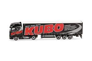 HER318068 - Camion avec remorque rideaux 3 essieux KUBO – DAF XG 4x2