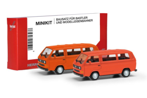 HER013093-006 - 2 unités en kit à monter - VOLKSWAGEN T3 bus orange