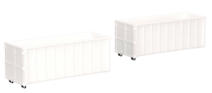 HER053884-003 - 2 cuves de couleur blanc