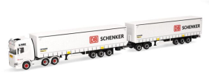 HER319720 - Camion avec caisse, dolly et remorque 3 essieux DB SCHENKER – SCANIA CR 20 HD 6x4
