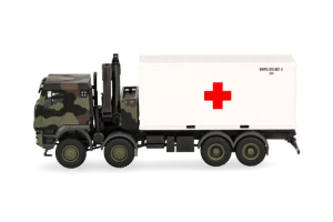 HER747288 - Véhicule militiare – IVECO Trakker 8x8 avec grue et container 20 pieds Bundeswehr