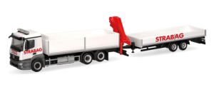 HER320665 - Camion avec grue et remorque 2 essieux STRABAG – MERCEDES BENZ Actros M 6x2