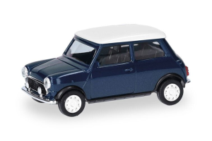 HER431149-002 - Voiture de couleur bleu métallisé - MINI Cooper Mayfair - conduite à droite