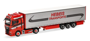 HER320498 - Camion avec remorque 3 essieux HEBEIS TRANSPORTE – MAN TGX GX 4x2