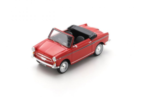 SCH18U00105 - Voiture de 1962 de couleur rouge - AUTOBIANCHI Cabriolet Eden Roc