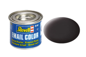 REV32106 - Pot de peinture émail de 14ml couleur goudron mat