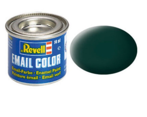REV32140 - Pot de peinture émail de 14ml couleur noir vert mat