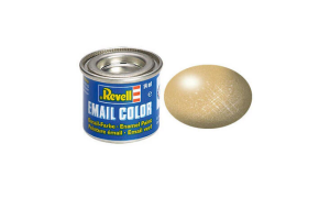 REV32194 - Pot de peinture émail de 14ml couleur or métallique