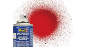 REV34131 - Bombe de peinture de 100ml couleur rouge vif brillant