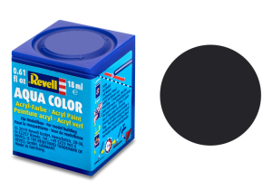 REV36106 - Pot de 18ml de peinture acrylique couleur noir goudron mat