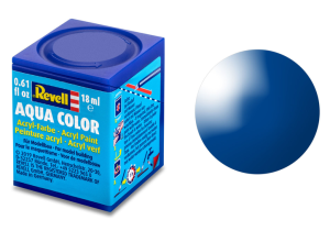 REV36152 - Pot de 18ml de peinture acrylique couleur bleu brillant