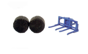 BRI43265 - Accessoire avec 2 balles de foins - Pic à balles