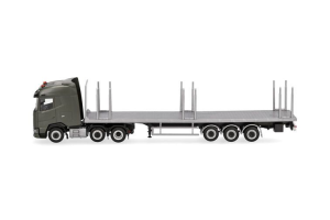 HER747301 - Véhicule militaire – DAF XG 6x2 avec plateau 3 essieux de l'armée néerlandaise