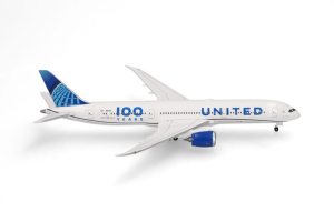 HER539050 - Avion de ligne commercial – BOEING 787-9 Dreamliner United Airlines 100 Ans