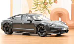 NOREV187654 - Voiture de 2024 de couleur gris ardoise neo - PORSCHE Taycan Turbo S
