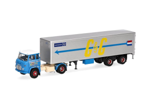 HERMS87MBS026222 - Camion avec remorque 2 essieux GOEDKOOP et DE GEUS – SCANIA Vabis LB 76 4x2