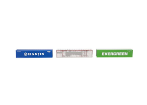 HER066730-002 - 3 containers EVERGREEN - HANJIN - GEALTERT