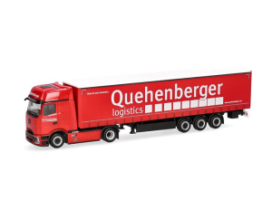 HER321334 - Camion avec remorque 3 essieux QUEHENBERGER – MERCEDES BENZ Actros L ProCabin 4x2