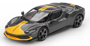 BBRFER64007 - Voiture de 2024 de couleur gris foncé - FERRARI 296 GTB assetto Fiorano