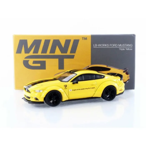 MGT01077-L - Voiture de 2015 de couleur jaune - FORD Mustang LB-WORKS Triple